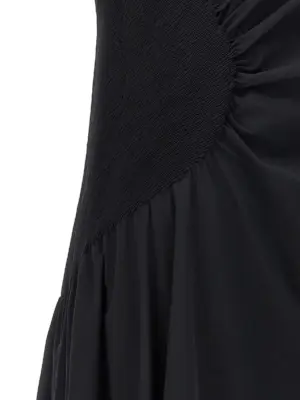 'Eye of the bean' dress 100% polyester ISSEY MIYAKE Black