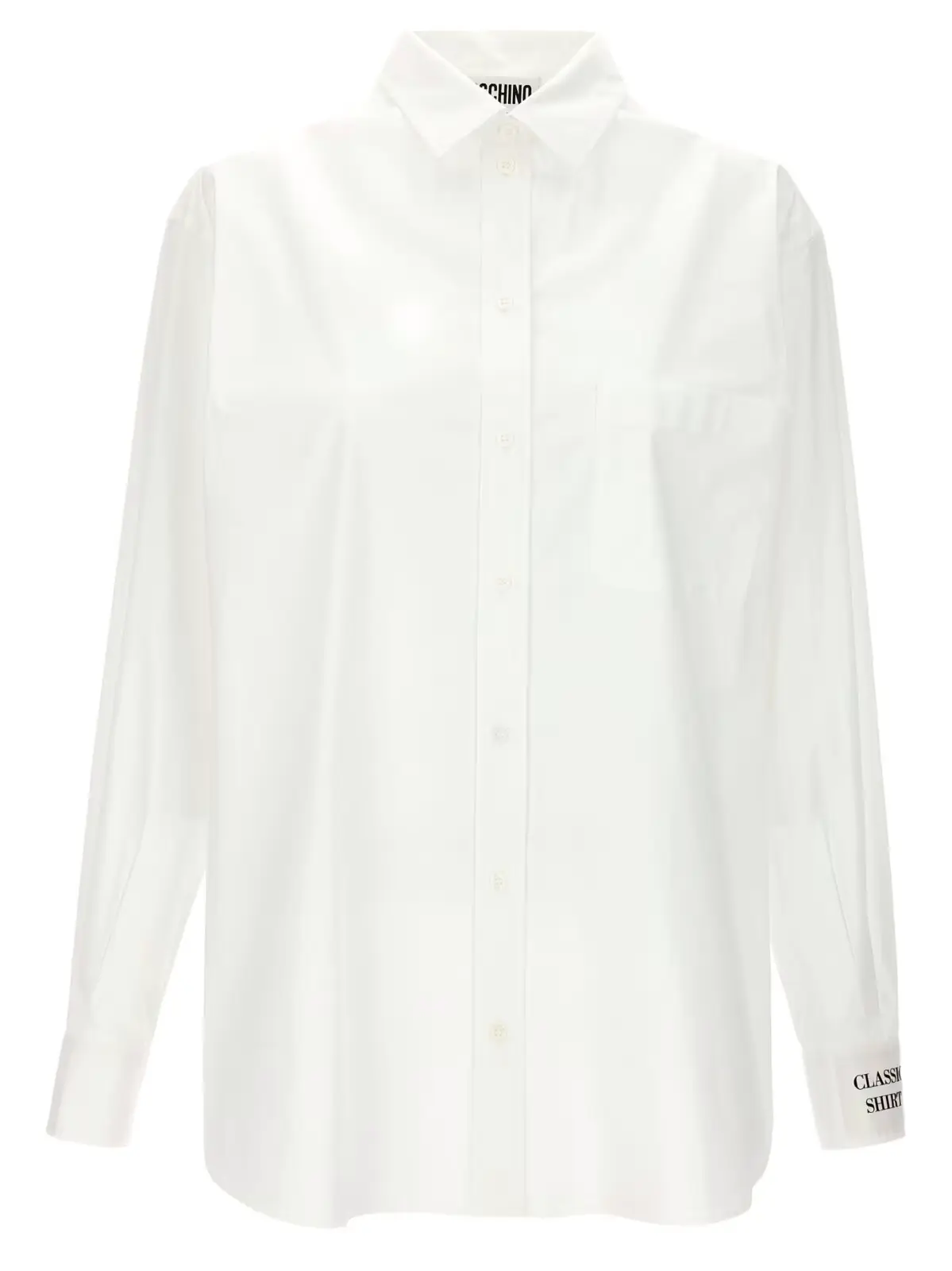 Сорочка поплінова Moschino Біла 1 Poplin shirt MOSCHINO White