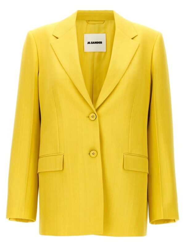 Single-breasted blazer JIL SANDER Yellow