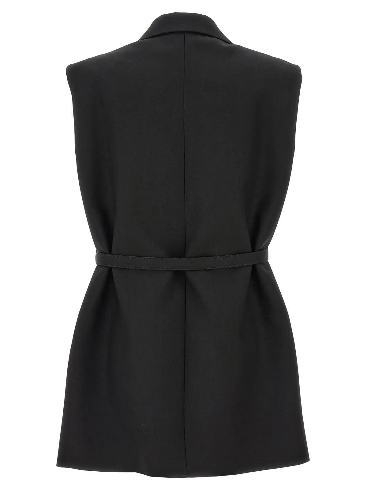 Жилет Jil Sander вовняний з поясом Чорний 2 Belt wool vest J02FB0118J40001001 JIL SANDER Black