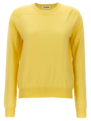 Round-neck sweater JIL SANDER Yellow