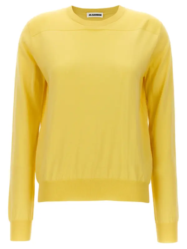 Round-neck sweater JIL SANDER Yellow