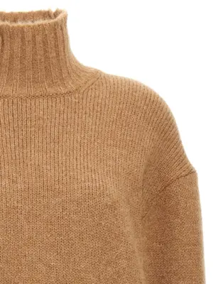 High neck sweater Woman JIL SANDER Beige