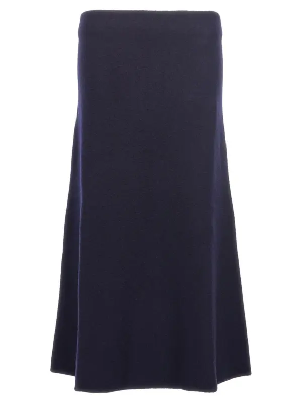 Long wool skirt JIL SANDER Blue