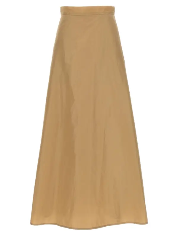 Long flared skirt JIL SANDER Beige