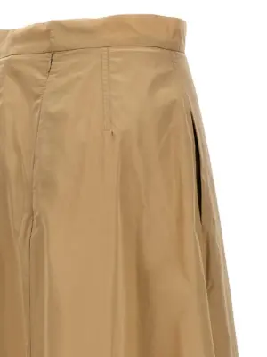 Long flared skirt 100% polyester JIL SANDER Beige