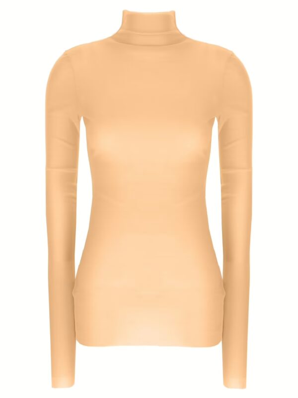 Silk turtleneck top JIL SANDER Pink