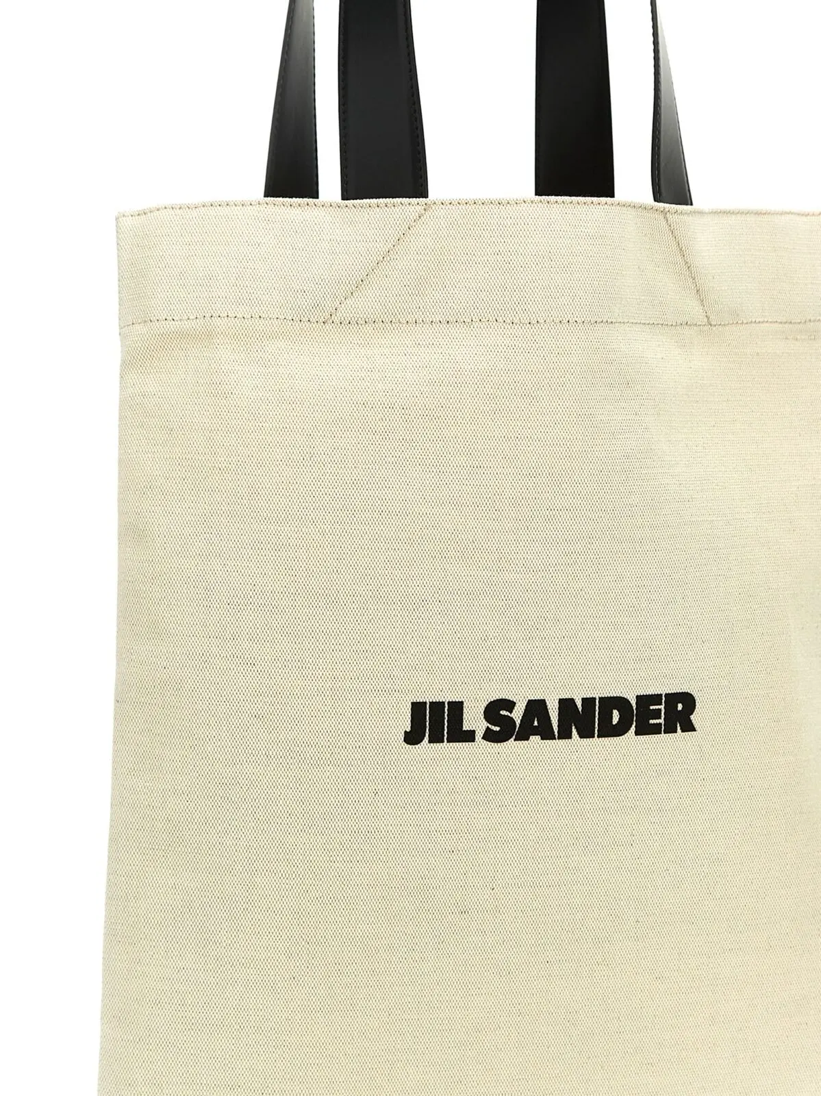 Сумка Jil Sander Flat Shopper Medium Shopping Чорно-біла 3 'Flat Shopper' Medium Shopping Woman JIL SANDER White/Black