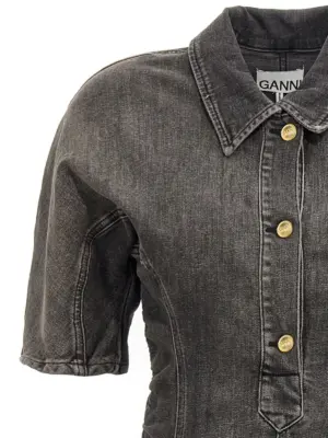 'Tint Edge' dress Woman GANNI Black