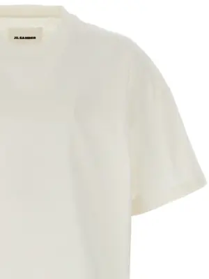 Logo print T-shirt Man JIL SANDER White