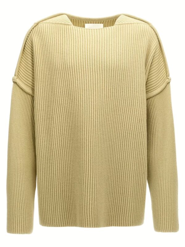 Geometric neckline sweater JIL SANDER Green