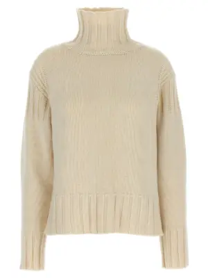 Ribbed detail sweater JIL SANDER White