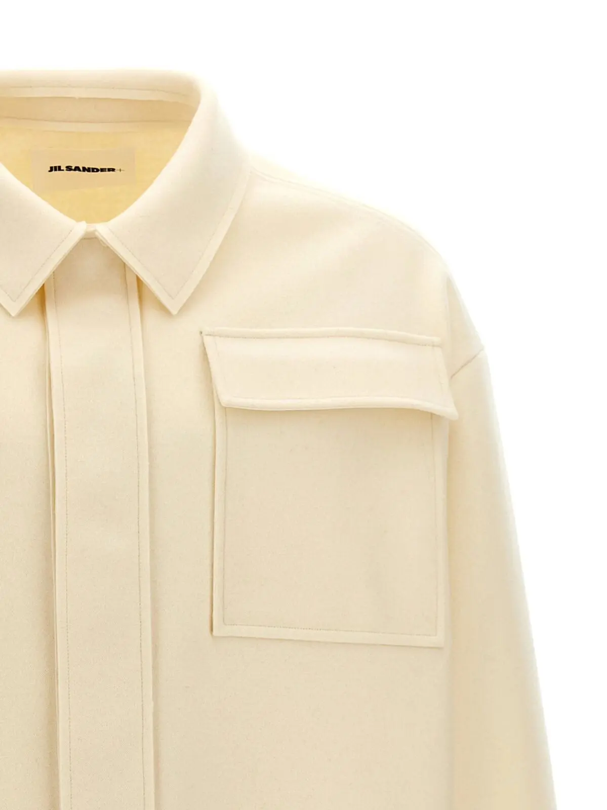Сорочка Jil Sander Cloth Біла 3 Cloth shirt Man JIL SANDER White