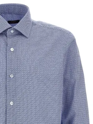 'Culto' shirt Man BARBA Light Blue