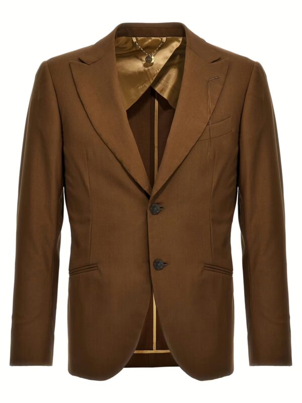 'Keanu' blazer MAURIZIO MIRI Brown