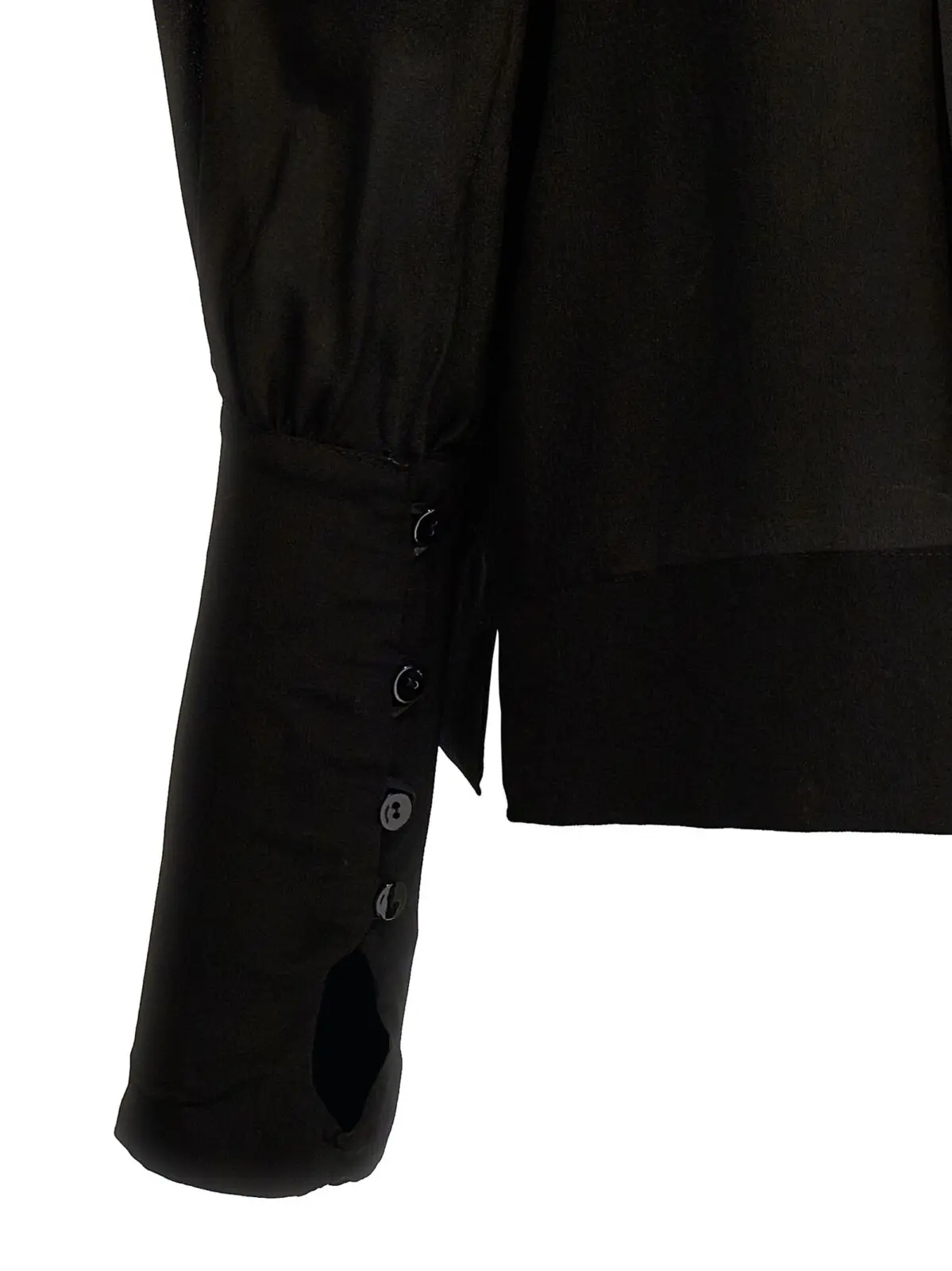 Блуза Lecce Le Twins Чорний 4 'Lecce' blouse 100% silk LE TWINS Black