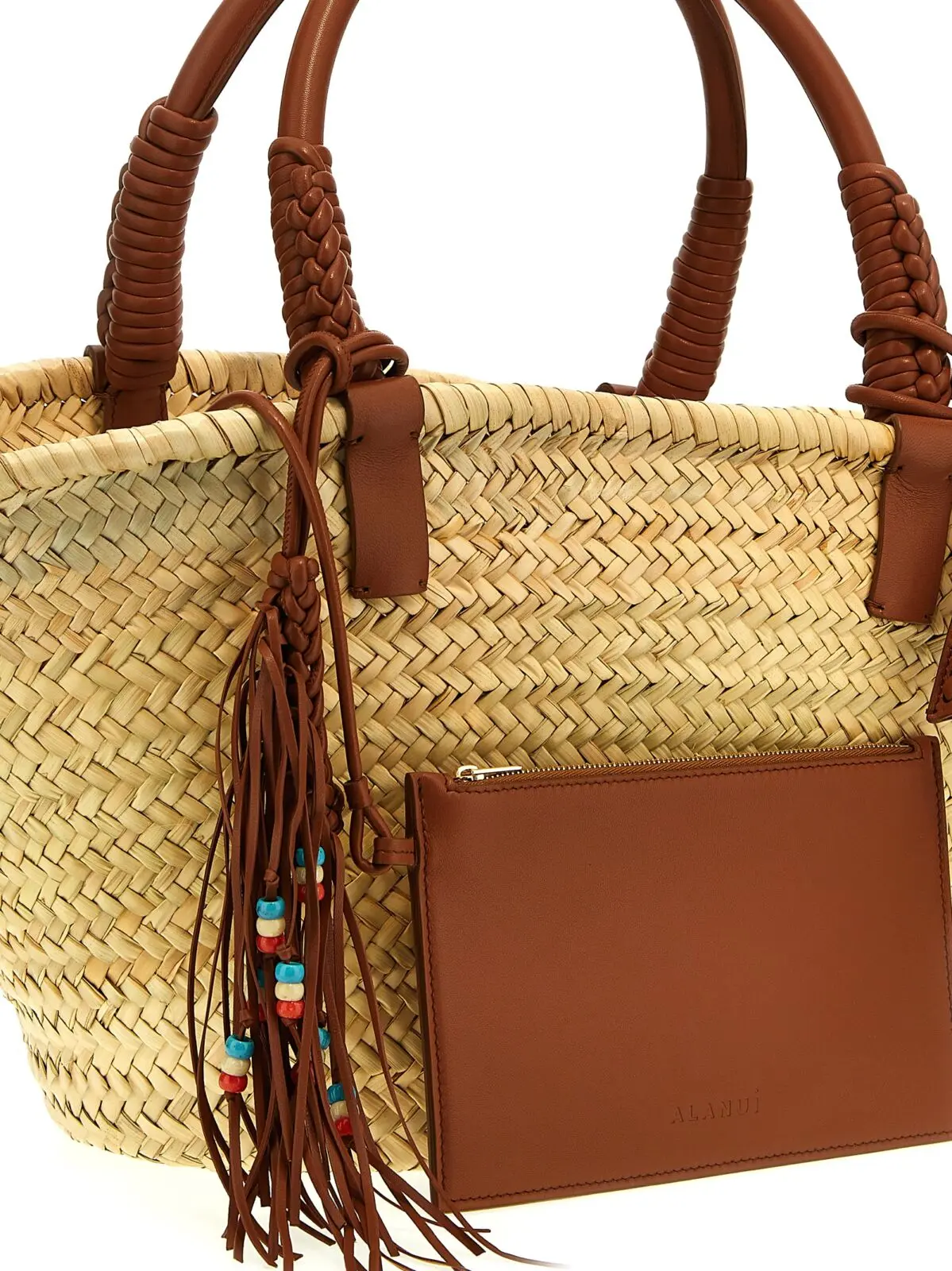 Сумка Icon Palm Leaf Big handbag Alanui Коричневий 3 'Icon Palm Leaf Big' handbag Woman ALANUI Brown