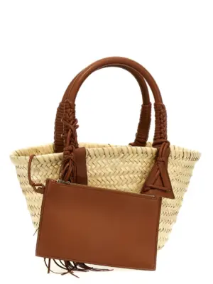 'Icon Palm Leaf Small' handbag Woman ALANUI Brown