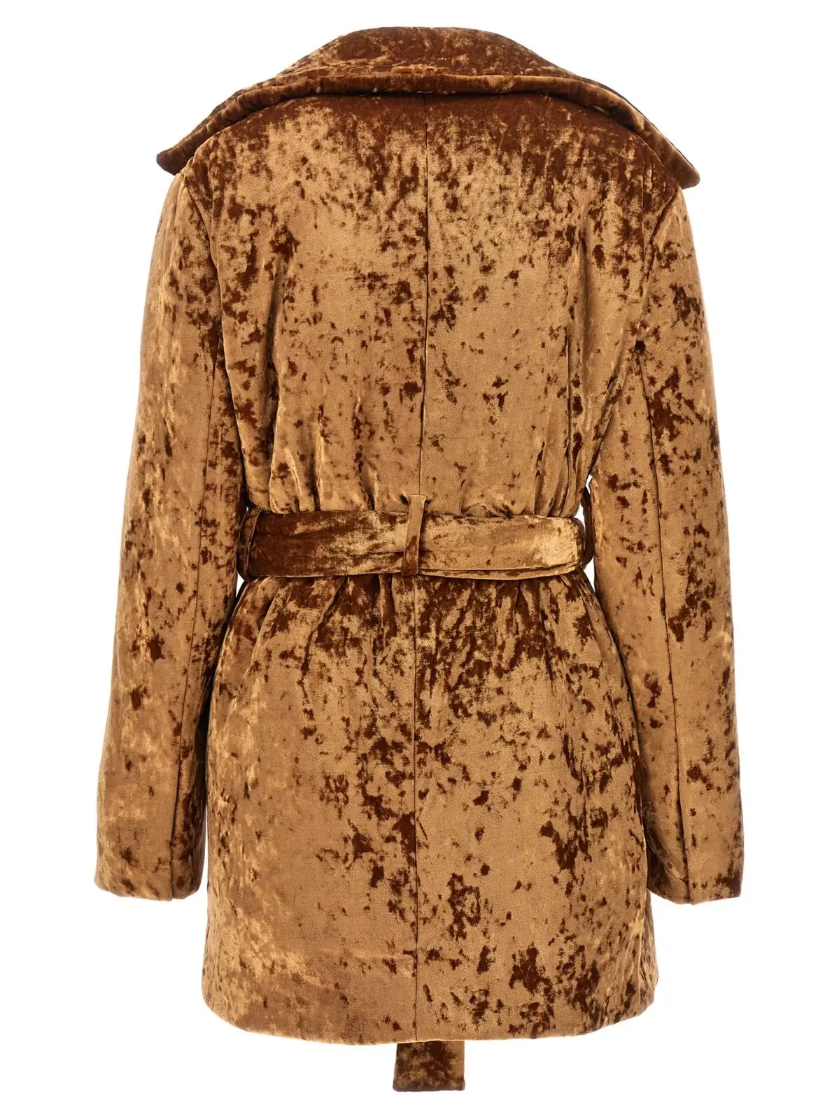 Пальто Crushed velvet Atlein Коричневий 2 'Crushed velvet' coat M04233TJ23C0907 ATLEIN Brown
