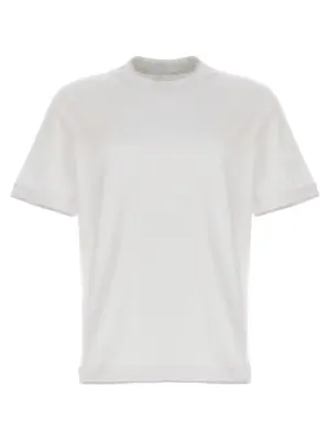 Double layer t-shirt BRUNELLO CUCINELLI White