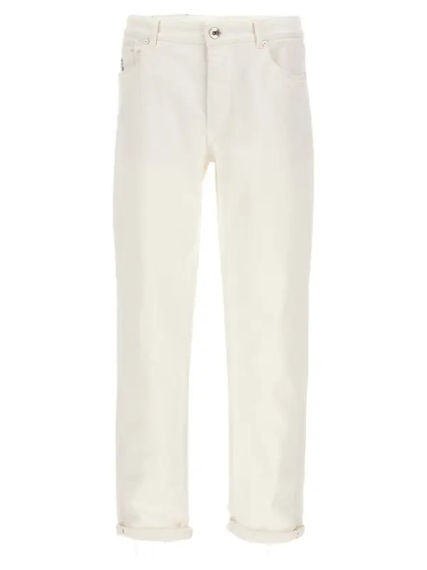 Traditional fit jeans BRUNELLO CUCINELLI White