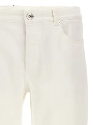 Traditional fit jeans Man BRUNELLO CUCINELLI White