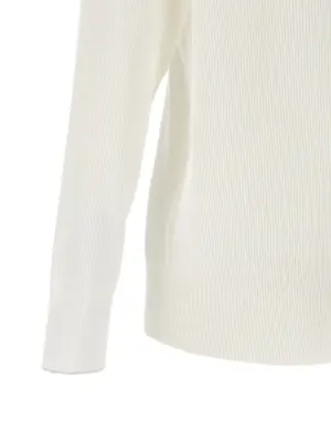 Ribbed polo shirt 100% cotton BRUNELLO CUCINELLI White