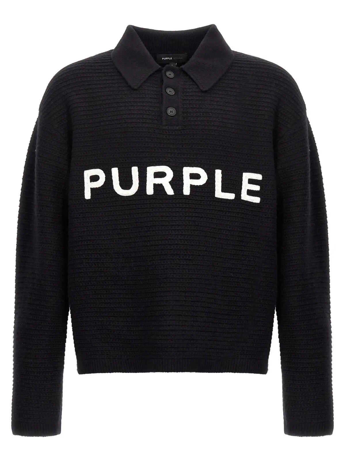 Светр Purple Logo embroidery Чорний 1 Logo embroidery sweater PURPLE Black