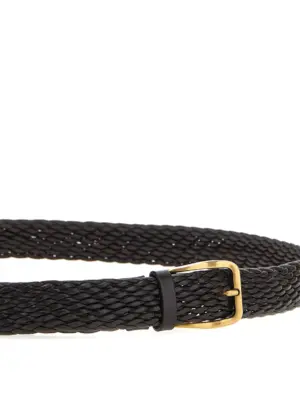 Braided leather belt Man BRUNELLO CUCINELLI Brown