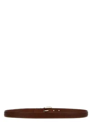 Leather belt MAUOA253C6719 BRUNELLO CUCINELLI Brown