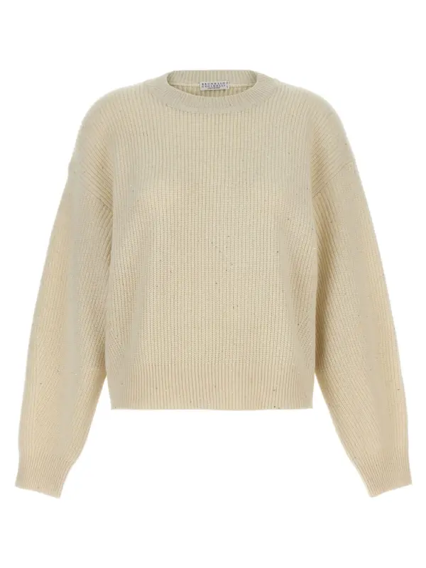 Sequin sweater BRUNELLO CUCINELLI White