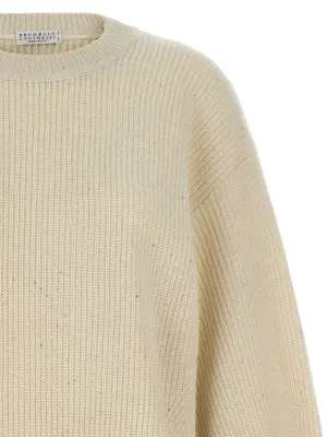 Sequin sweater Woman BRUNELLO CUCINELLI White