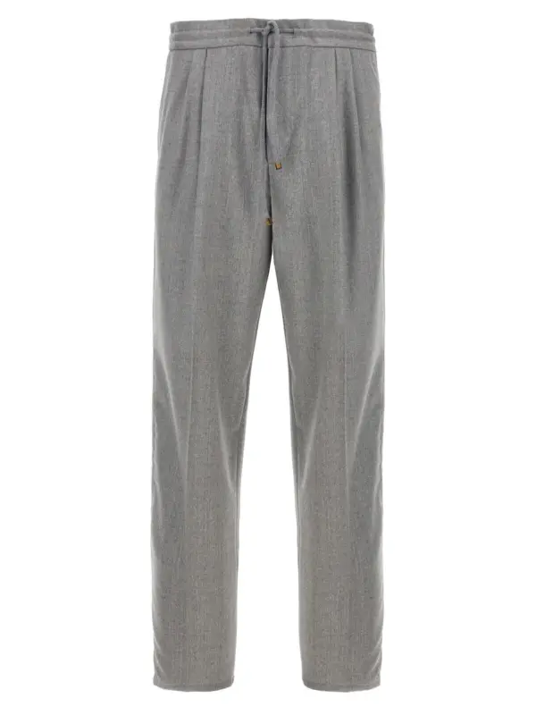 Front pleat pants BRUNELLO CUCINELLI Gray