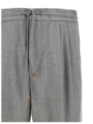Front pleat pants Man BRUNELLO CUCINELLI Gray