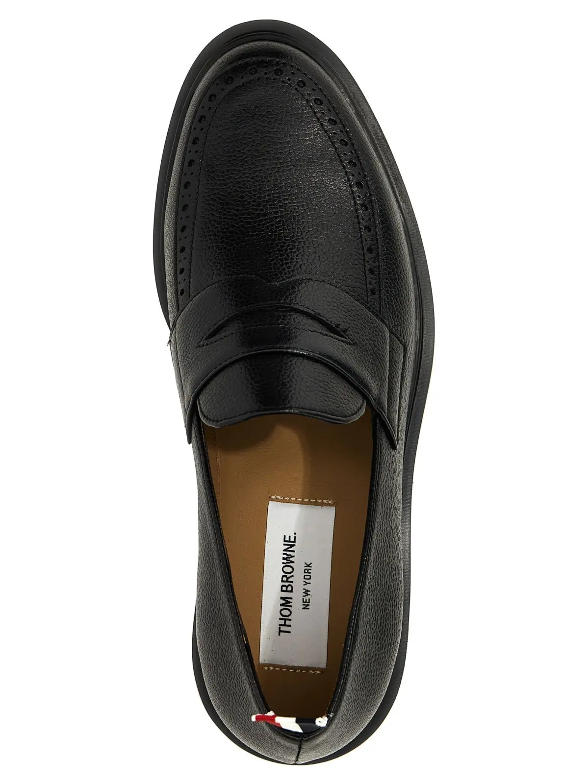 Лофери Thom Browne Penny Чорні 4 'Penny' loafers 80% calf leather 20% rubber THOM BROWNE Black