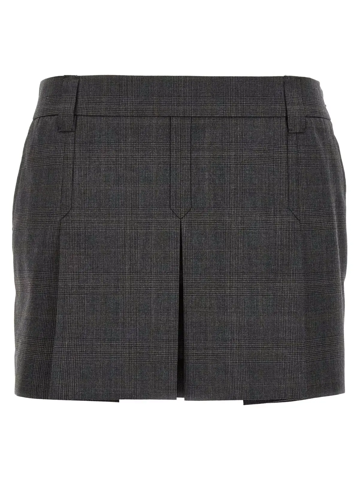 Спідниця Miu Miu Prince of Wales Сіра 1 Prince of Wales skirt MIU MIU Gray