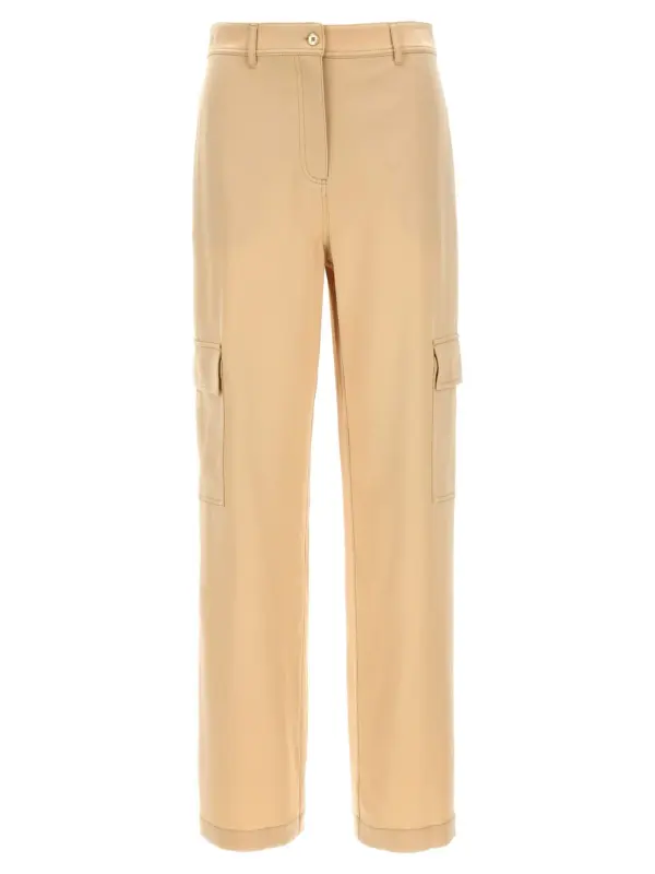 Satin cargo pants MICHAEL MICHAEL KORS Beige