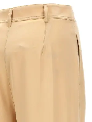 Satin cargo pants 82% triacetate