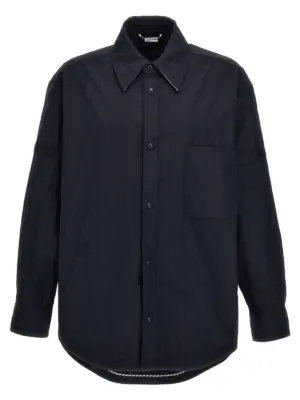 'Snap Front' overshirt THOM BROWNE Blue