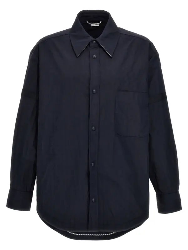 'Snap Front' overshirt THOM BROWNE Blue