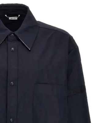 'Snap Front' overshirt Man THOM BROWNE Blue