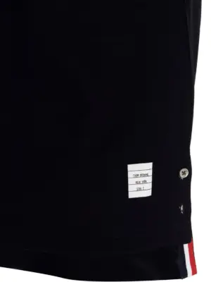 rwb polo shirt 100% cotton THOM BROWNE Blue