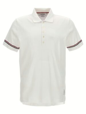 'RWB' polo shirt THOM BROWNE White