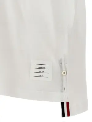 'RWB' polo shirt 100% cotton THOM BROWNE White