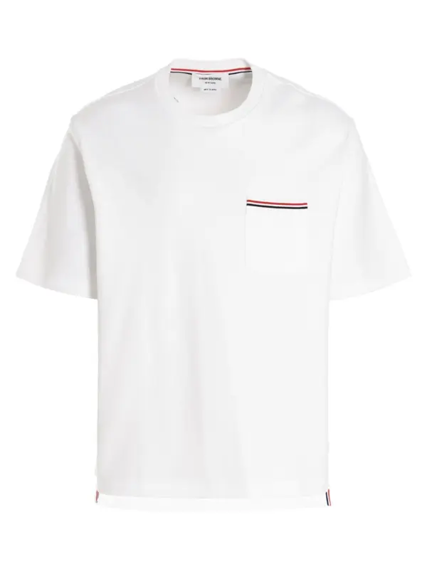 Pocket T-shirt THOM BROWNE White