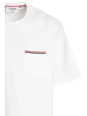 Pocket T-shirt Man THOM BROWNE White