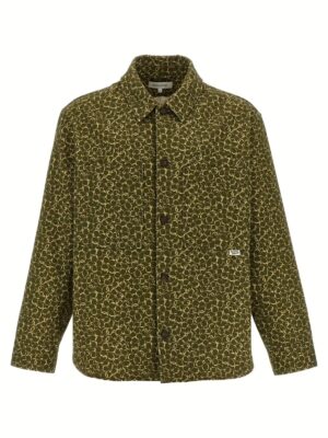 Floral print overshirt MAISON KITSUNE Green