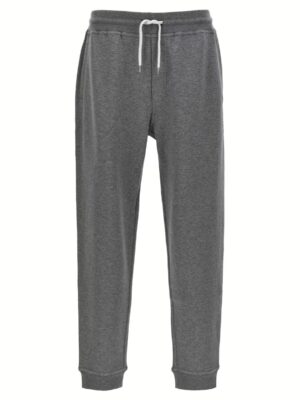 Cotton blend joggers BRUNELLO CUCINELLI Gray
