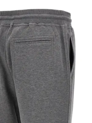 Cotton blend joggers 64% cotton 26% polyamide 6% cashmere 4% silk BRUNELLO CUCINELLI Gray
