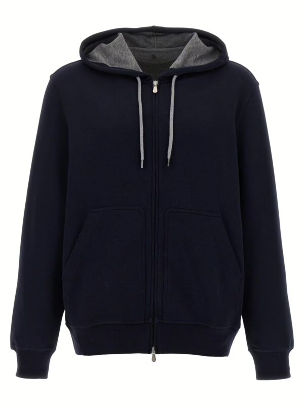Hoodie BRUNELLO CUCINELLI Blue